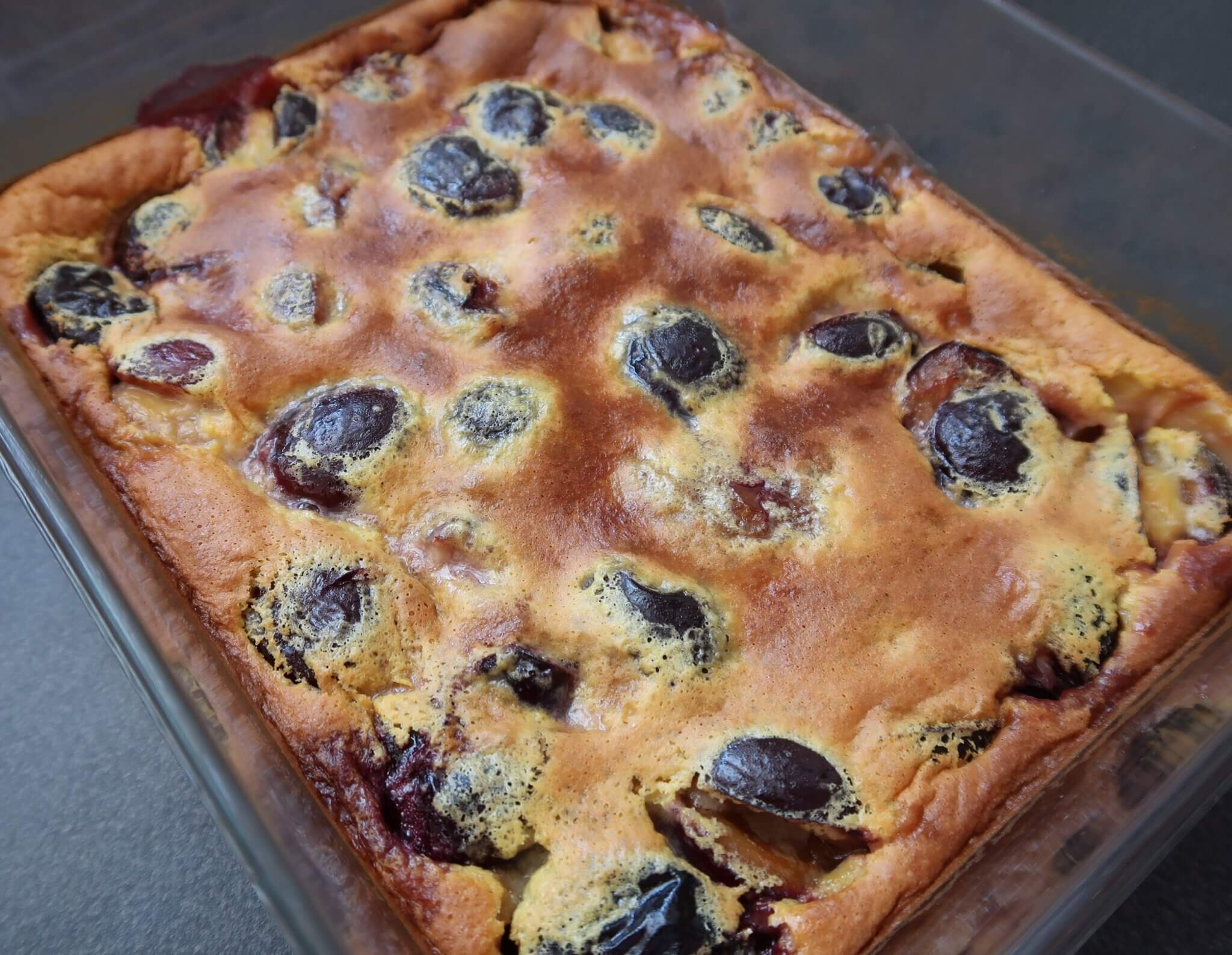 clafoutis quetsches prunes automne recette facile dessert fruits congelé
