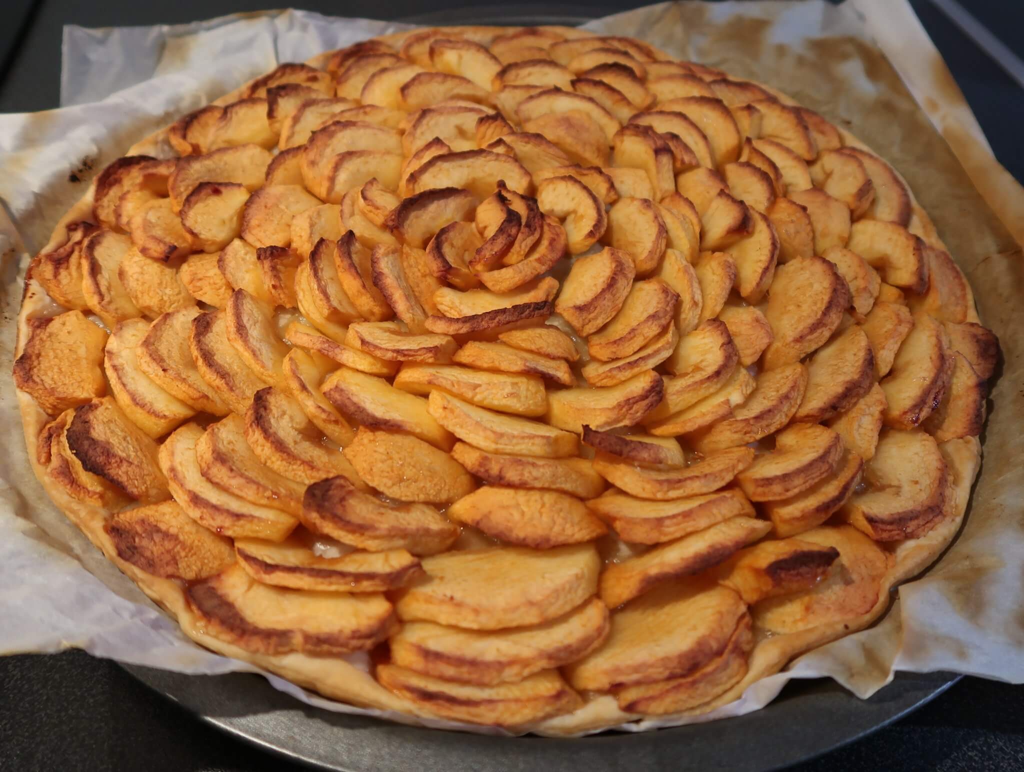 tarte feuilletee pommes sans trottoir
