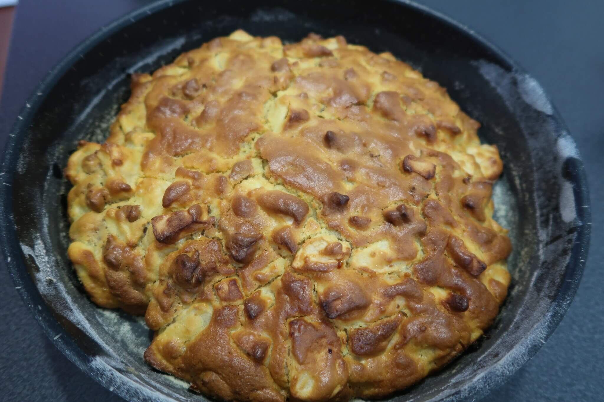 gâteau noix pommes leger