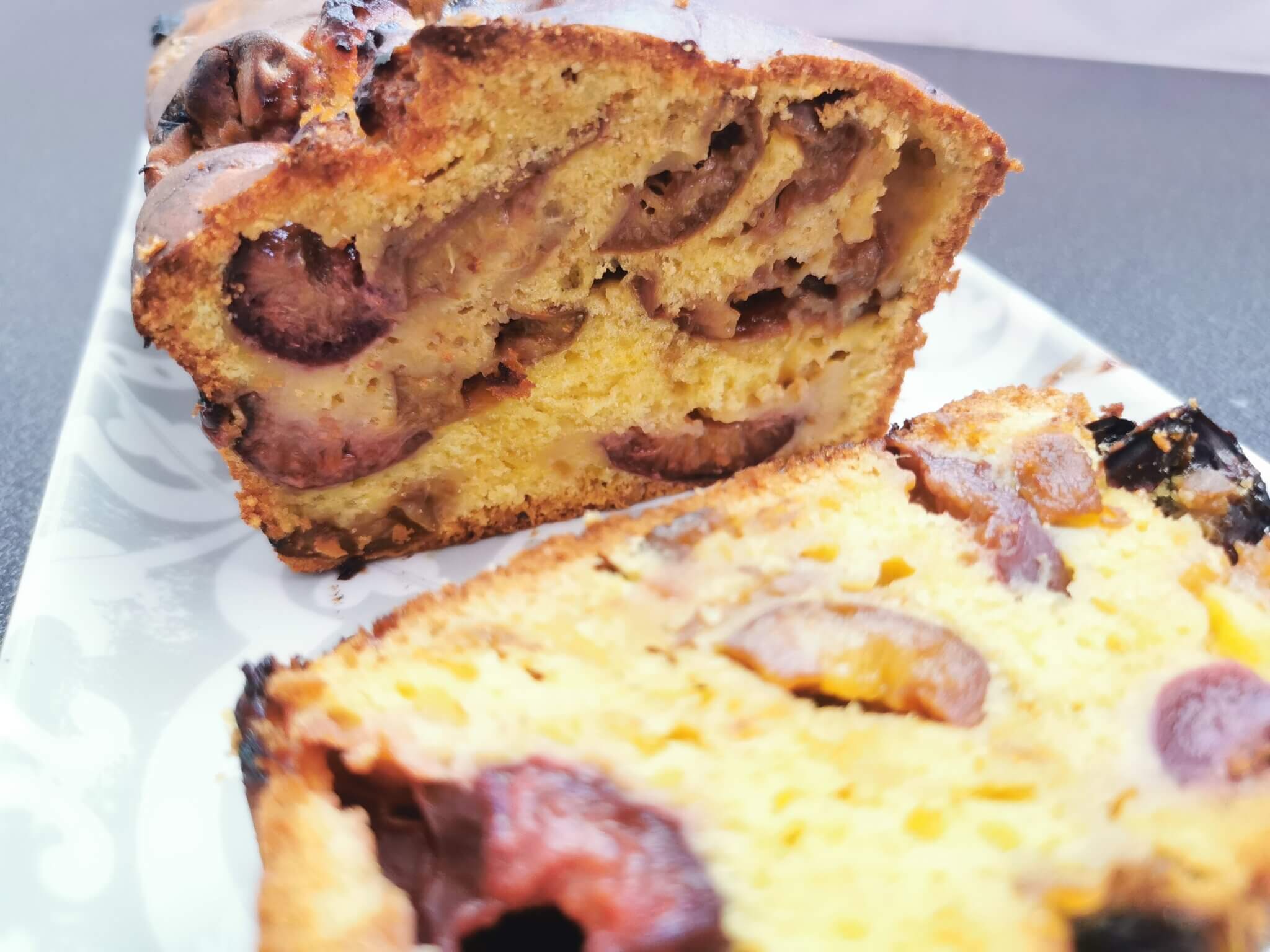 recette cake mirabelles et quetsches
