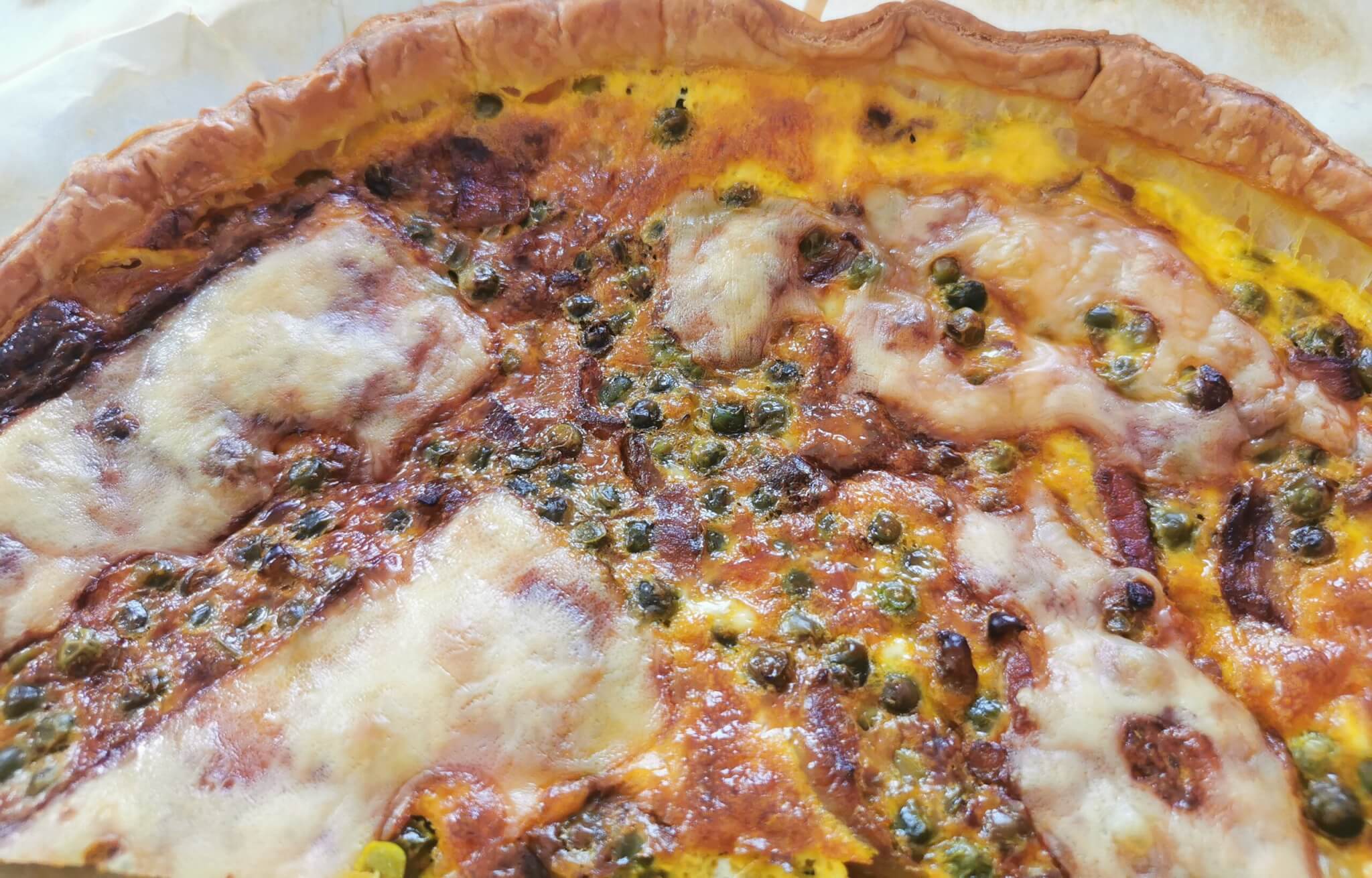 recette quiche petits pois