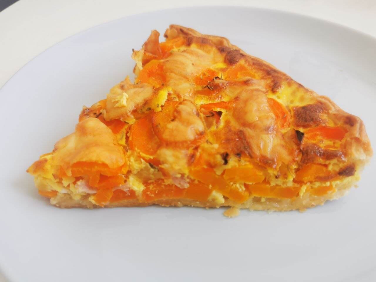 part de quiche jambon carottes oignon