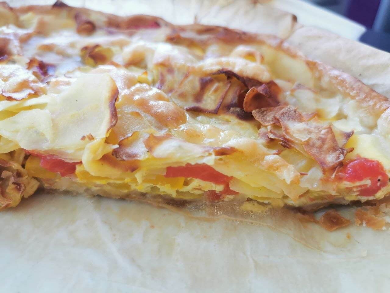 tarte courgette jambon pomme de terre
